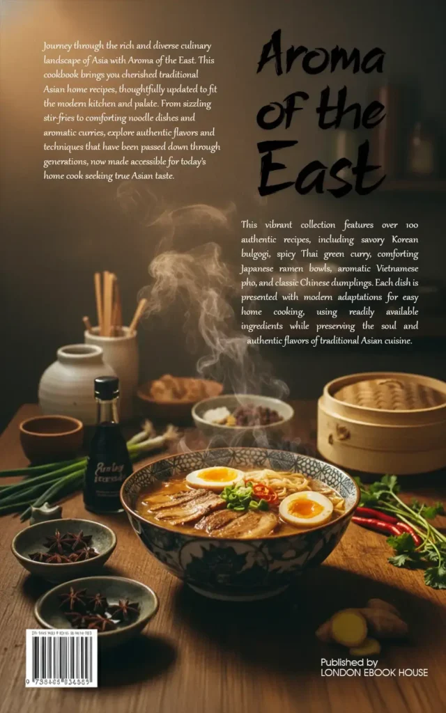 Cook book back cover – illustrated artwork