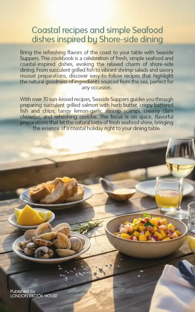 Cook book back cover – illustrated artwork